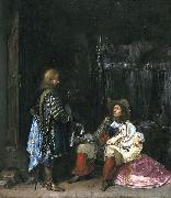 Gerard ter Borch the Younger, The messenger, known as The unwelcome news